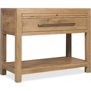 Driftwood One-Drawer Nightstand with Stone