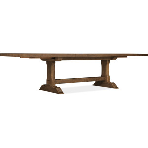 Driftwood Rectangle Dining Table with Two 20-inch Leaves