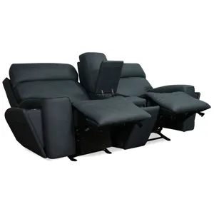 Riverton Power Gliding Console Loveseat with Power Headrest and Lumbar