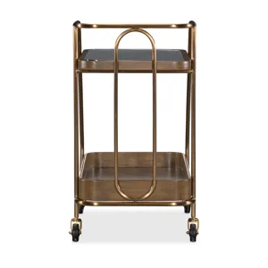 Commerce and Market Walnut Wine and Bar Cart