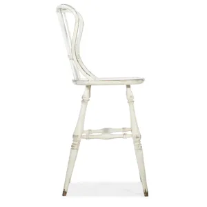 Ciao Bella Spindle Back Bar Stool-White Silhouette
