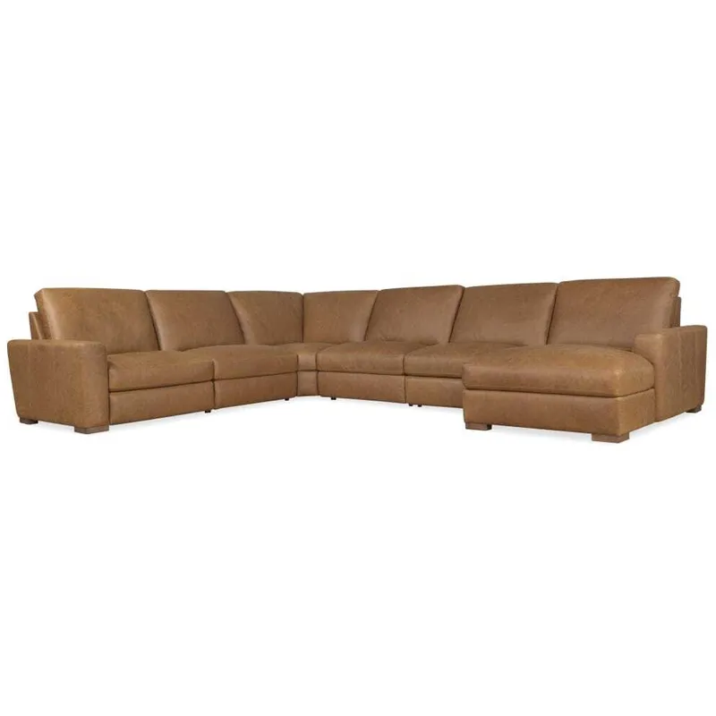Optimus Brown Power Sectional