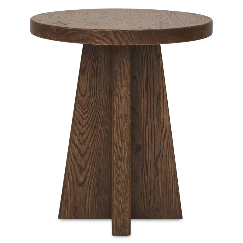 Driftwood Round End Table