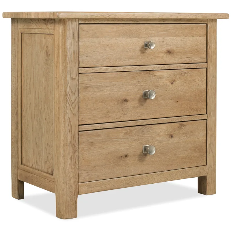 Driftwood Three-Drawer Nightstand