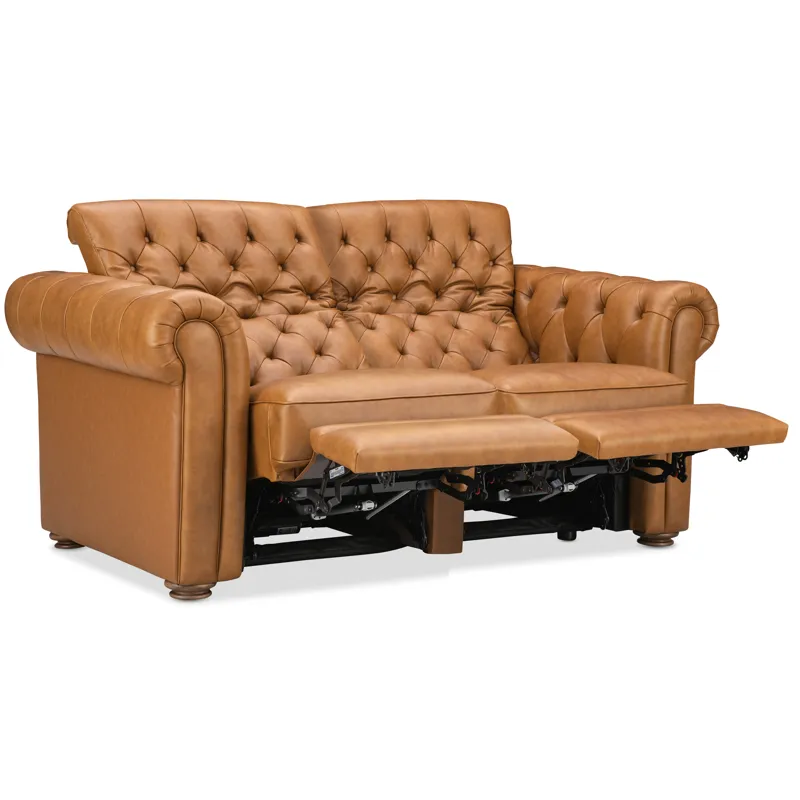 Hooker Ready-Made Upholstery Glover Power Reclining Loveseat with Power Headrest