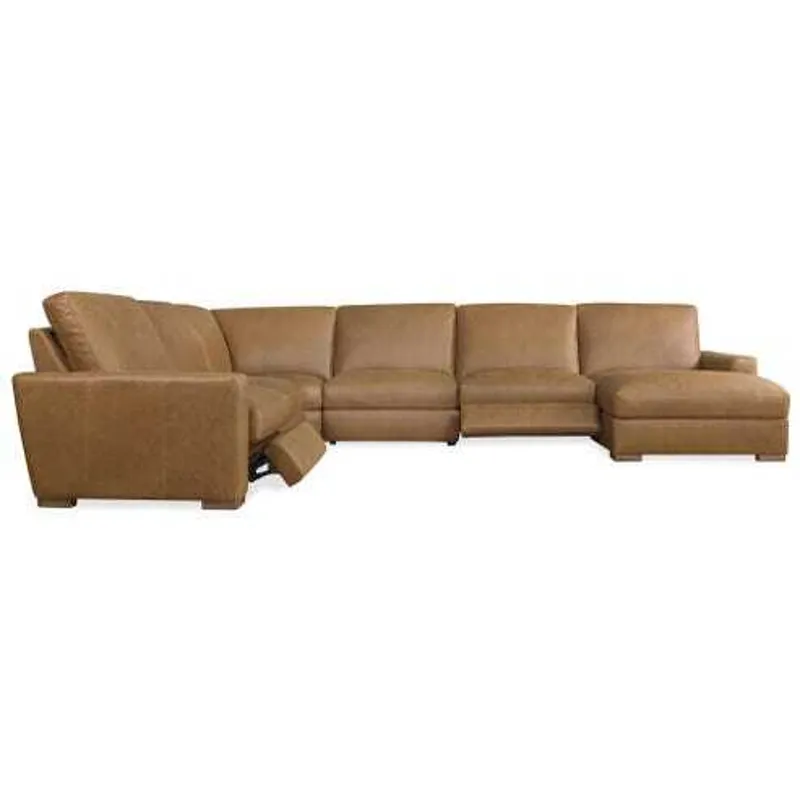 Optimus Brown Power Sectional