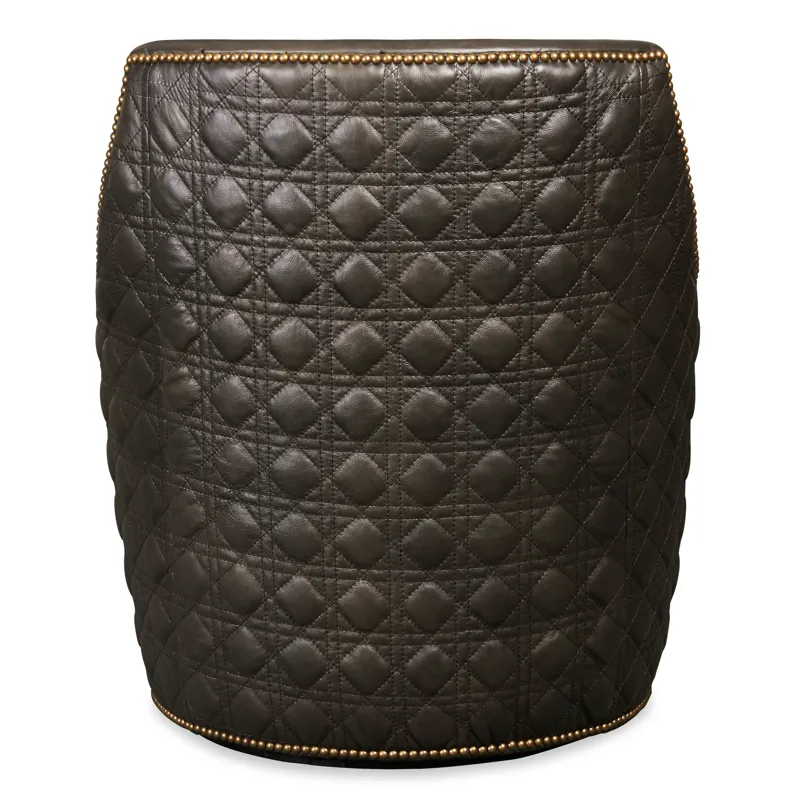 Segura Leather Swivel Accent Chair Silhouette