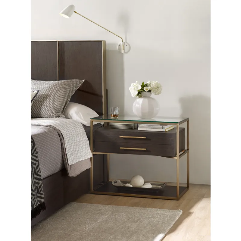 Curata One-Drawer Nightstand Room
