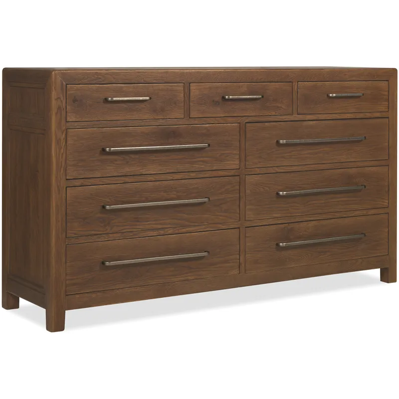 Driftwood Nine-Drawer Dresser