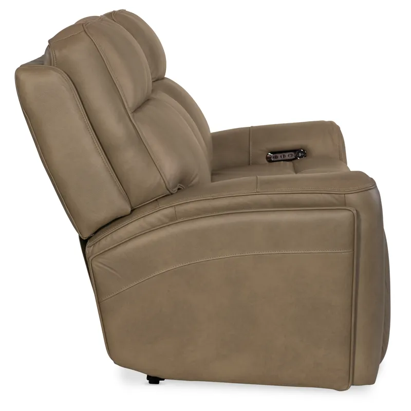 Hooker Ready-Made Upholstery Riverton Power Sofa with Power Headrest and Lumbar