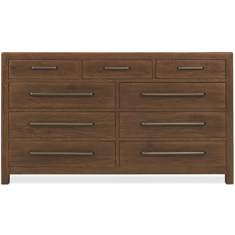 Driftwood Nine-Drawer Dresser