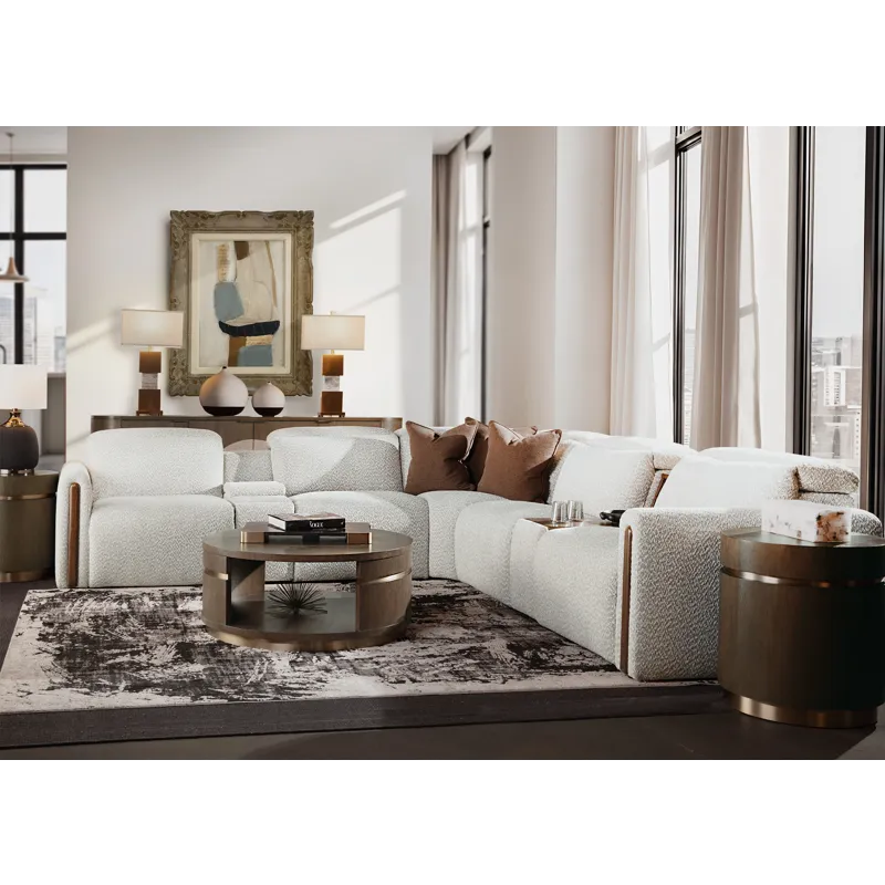 Commerce and Market Roll With It Round Cocktail Table