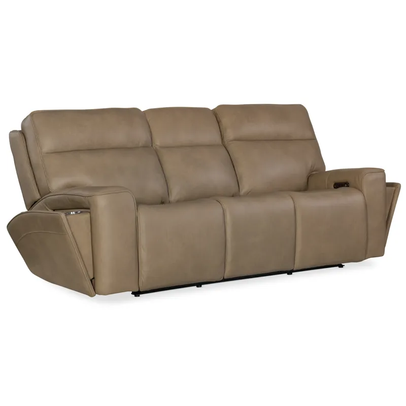Hooker Ready-Made Upholstery Riverton Power Sofa with Power Headrest and Lumbar