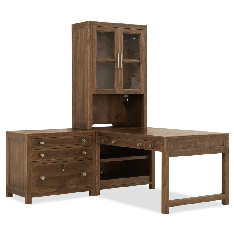 Driftwood Open Shelf Cabinet