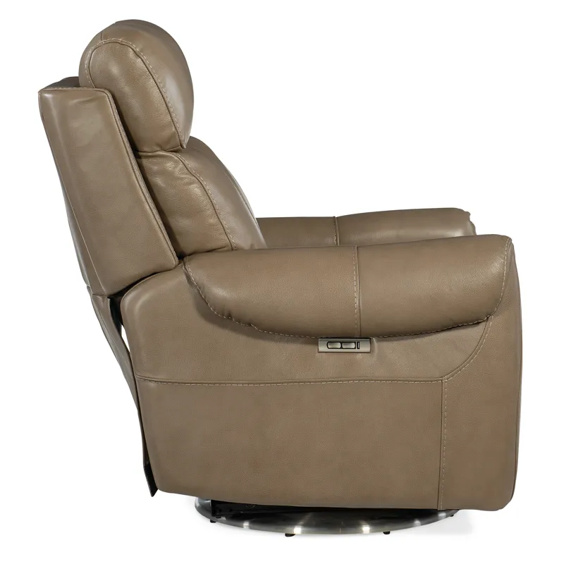 Sterling Swivel Power Recliner with Power Headrest