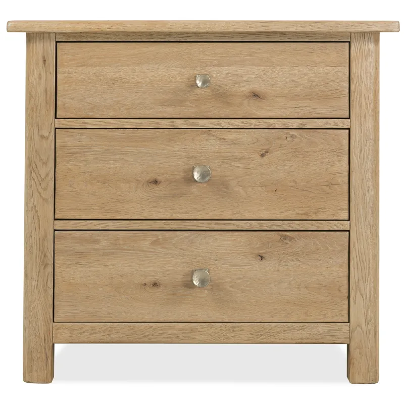 Driftwood Three-Drawer Nightstand