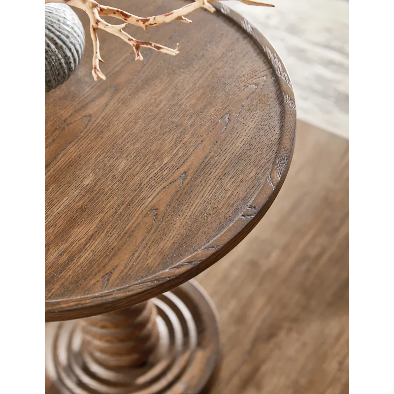 Commerce and Market Spindle Accent Table