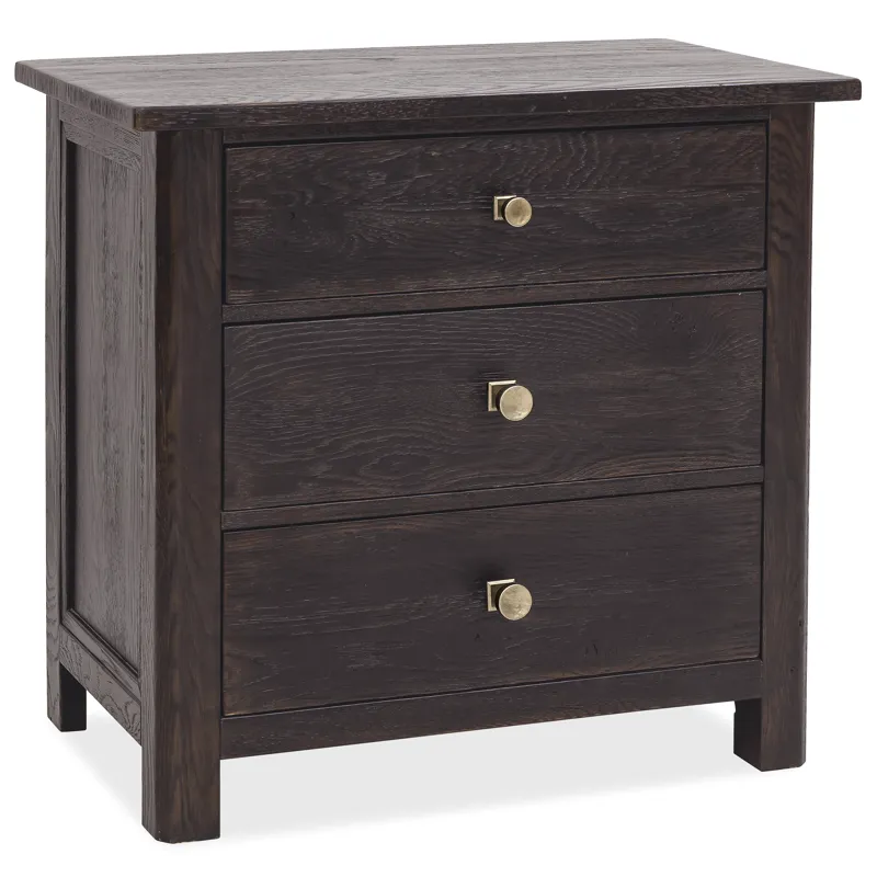 Driftwood Three-Drawer Nightstand