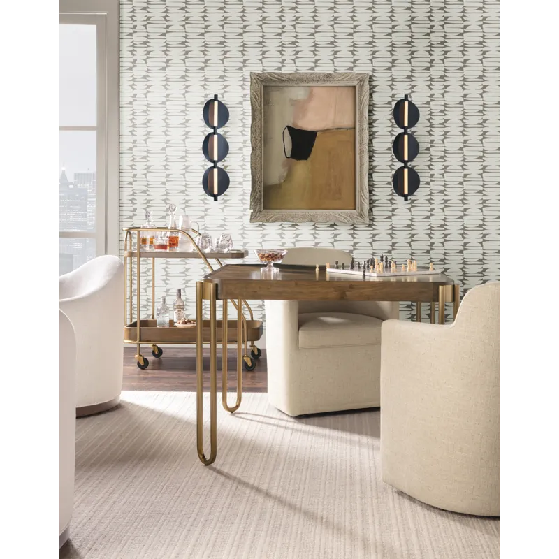 Commerce and Market Walnut Wine and Bar Cart