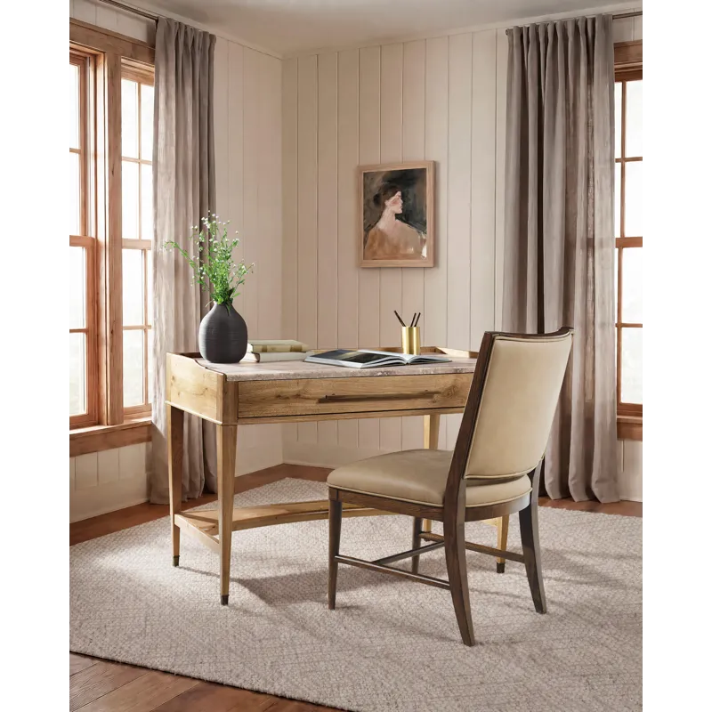 Cashiers Dining Side Leather Chair