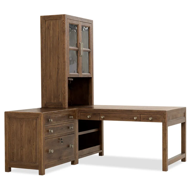 Driftwood Open Shelf Cabinet