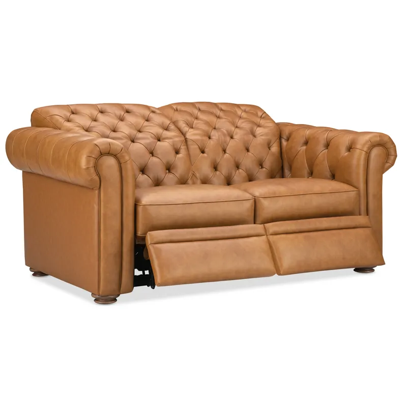 Hooker Ready-Made Upholstery Glover Power Reclining Loveseat with Power Headrest