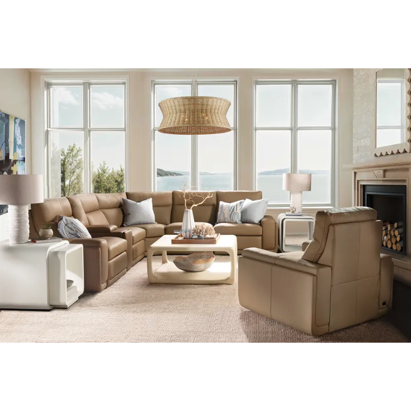 Hooker Ready-Made Upholstery Simone Six-Piece Power Reclining Sectional