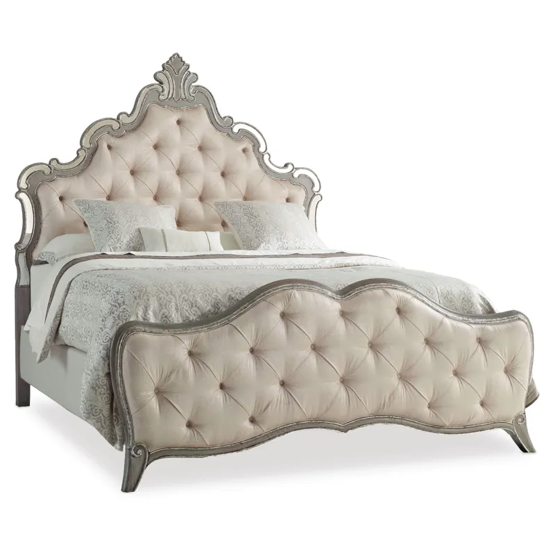 Sanctuary Upholstered California King Panel Bed Silhouette