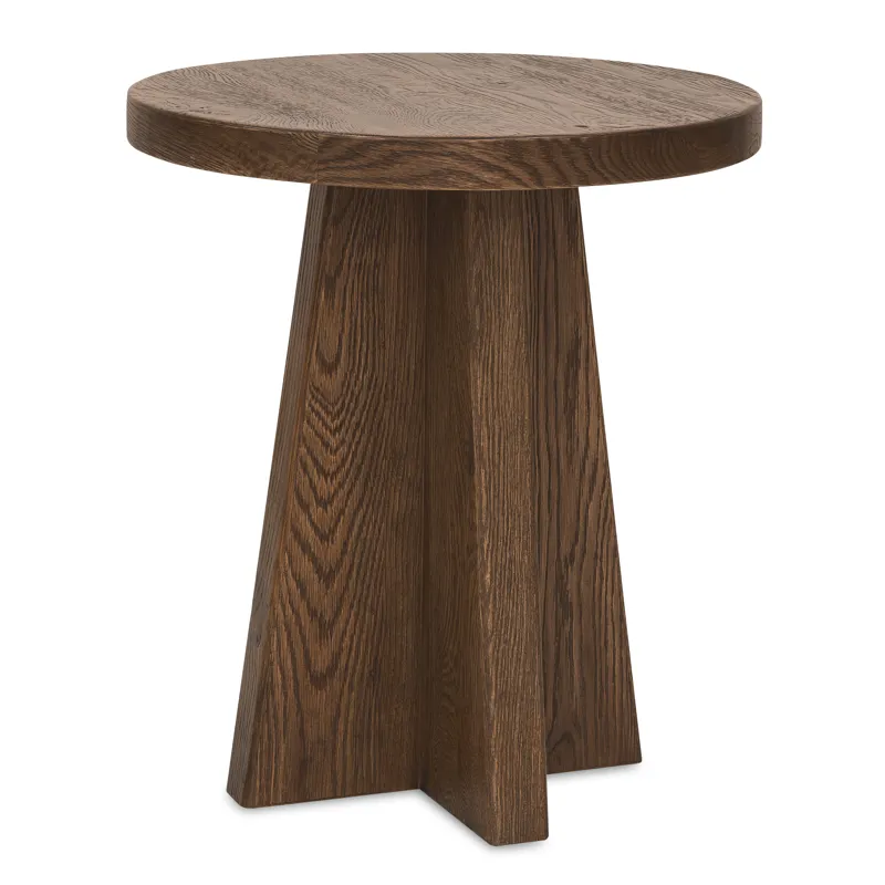 Driftwood Round End Table