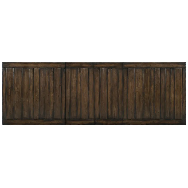 Roslyn County Trestle Dining Table w/2 21in leaves Silhouette