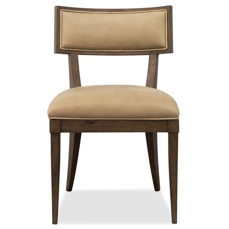 Cashiers Klismos Leather Chair