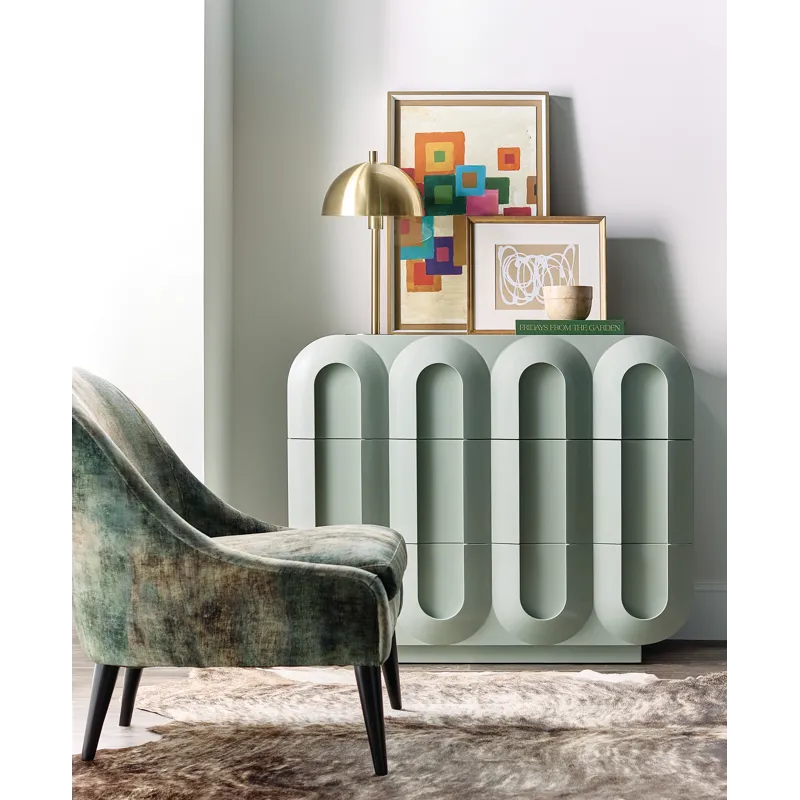 Commerce and Market Groove Three-Drawer Chest
