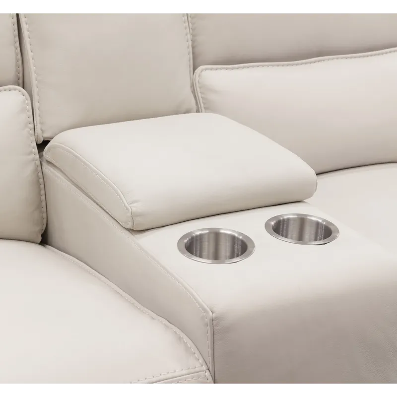 MS Miles Zero Gravity Console Loveseat with Power Recline & Power Headrest