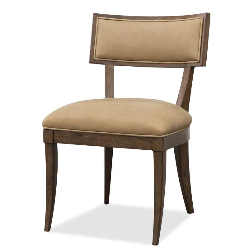 Cashiers Klismos Leather Chair