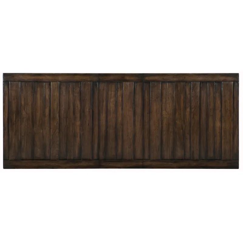 Roslyn County Trestle Dining Table w/2 21in leaves Silhouette