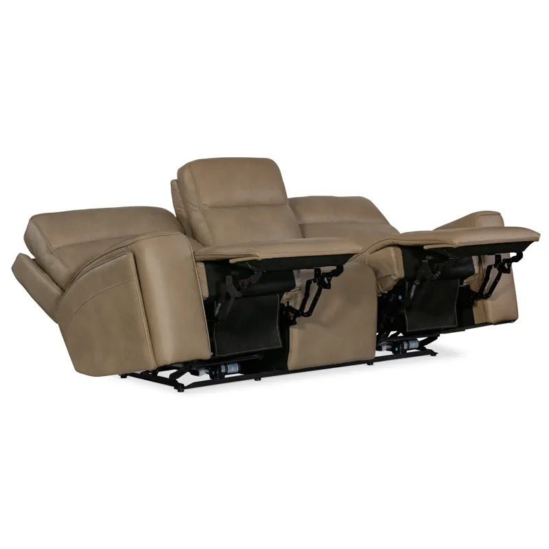 Hooker Ready-Made Upholstery Riverton Power Sofa with Power Headrest and Lumbar