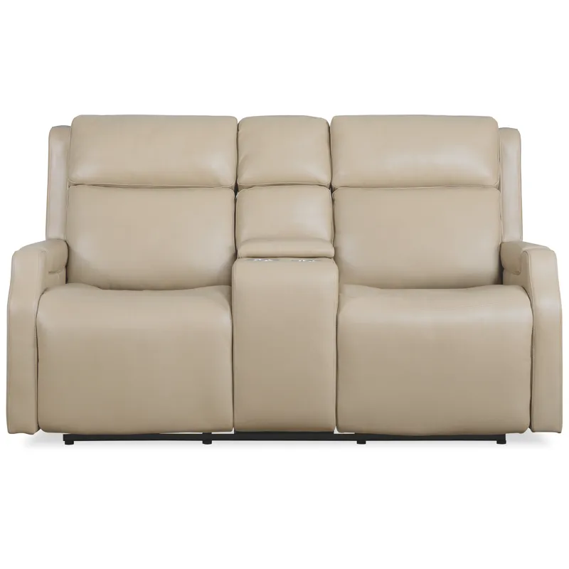 MS Nelson Zero Gravity Power Console Loveseat with Power Headrests and Lumbar