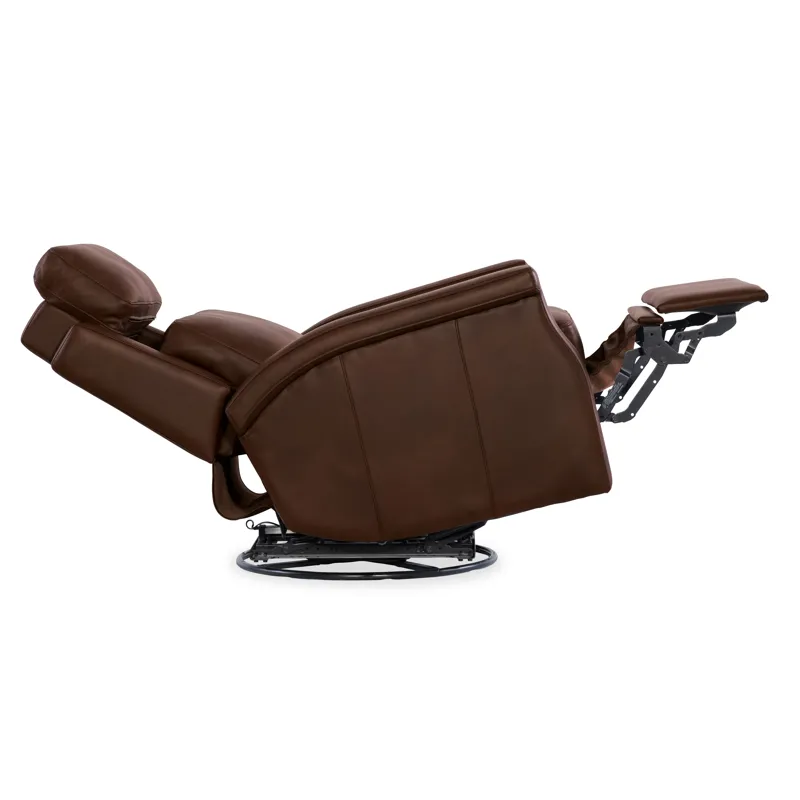Hooker Ready-Made Upholstery Kaufman Swivel Power Recliner with Pop-Up Headrest