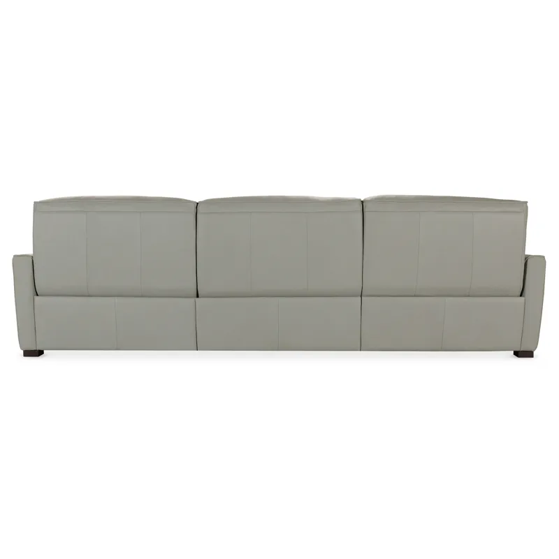 Reaux Power Motion Sofa w/ LAF Chaise w/2 Power Recline Silhouette