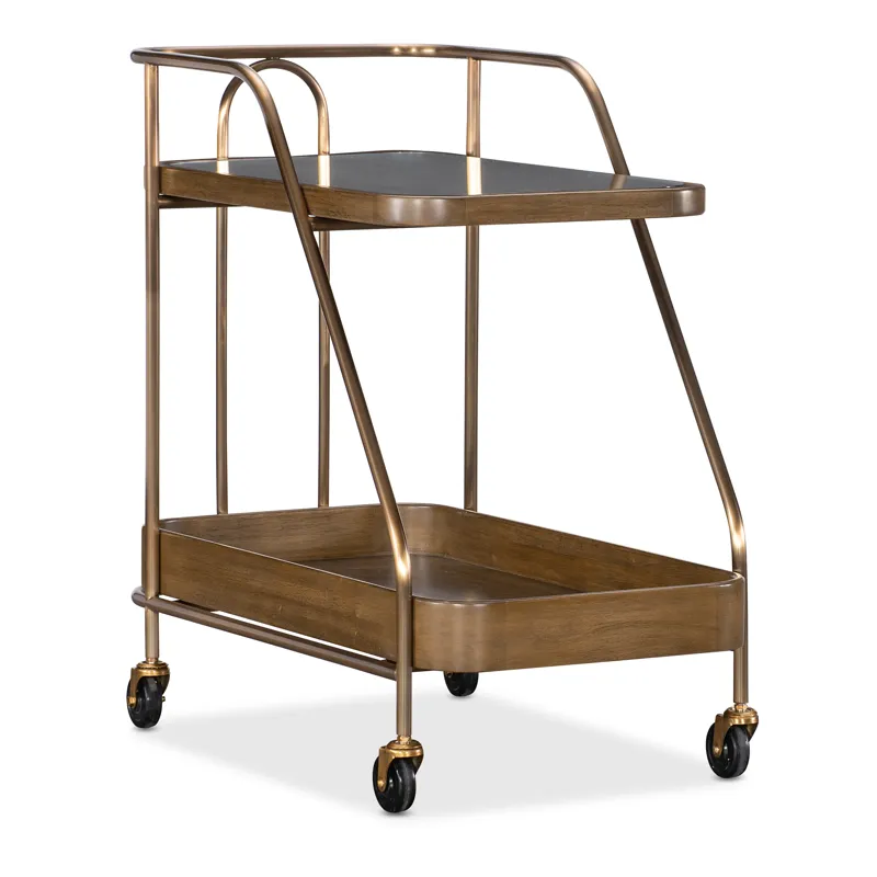 Commerce and Market Walnut Wine and Bar Cart