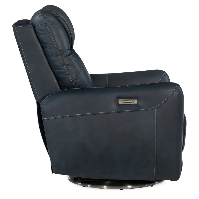RC Steffen Swivel Power Recliner with Power Headrest