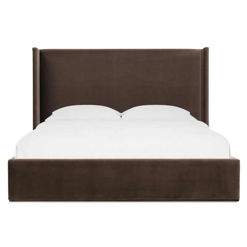Archives California King Upholstered Panel Bed