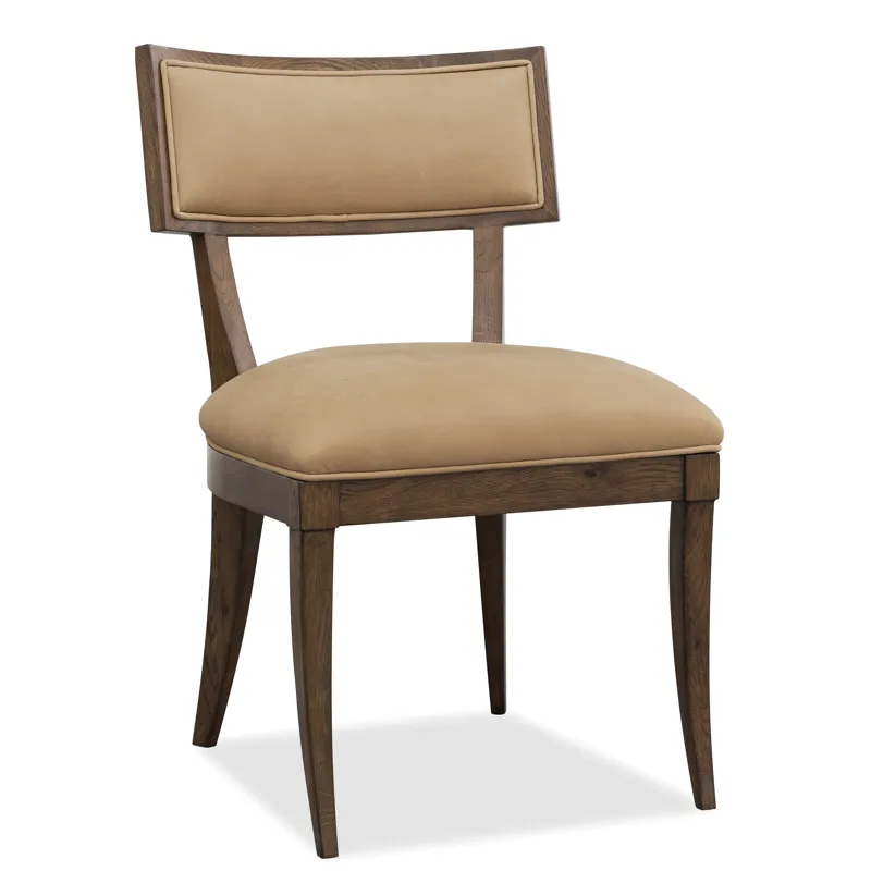 Cashiers Klismos Leather Chair