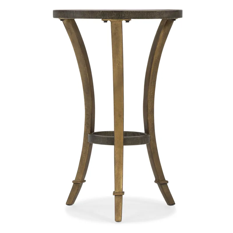 Round Accent Martini Table Silhouette