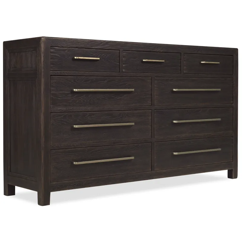 Driftwood Nine-Drawer Dresser