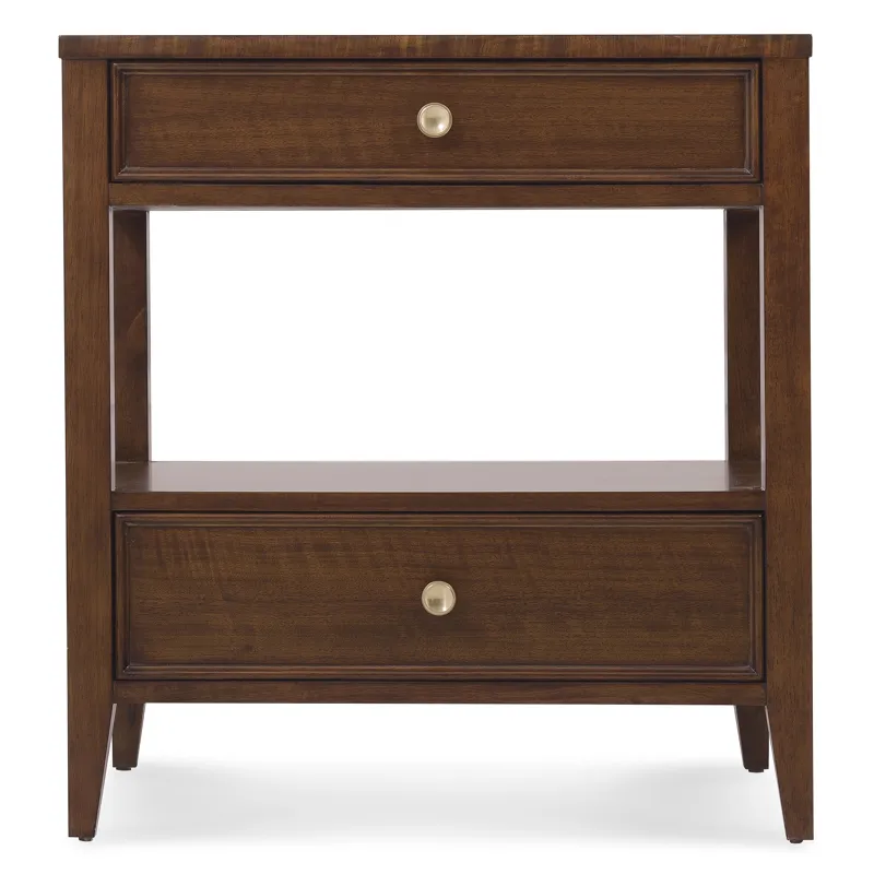 Archives Two-Drawer Nightstand