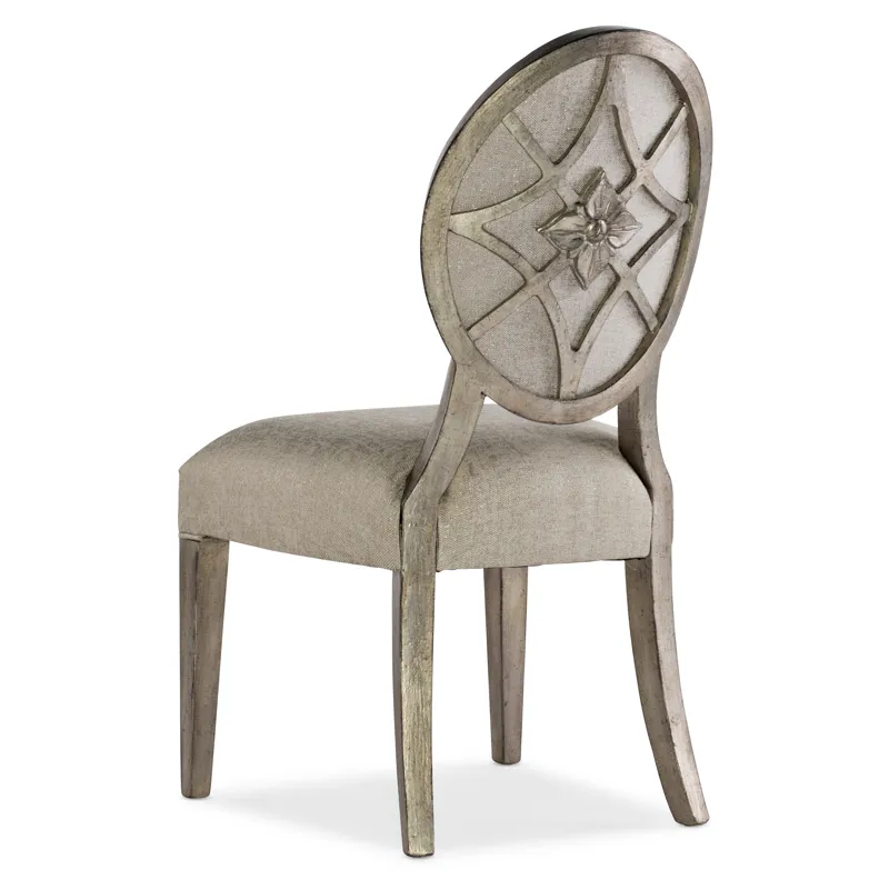 Sanctuary Romantique Oval Side Chair Silhouette