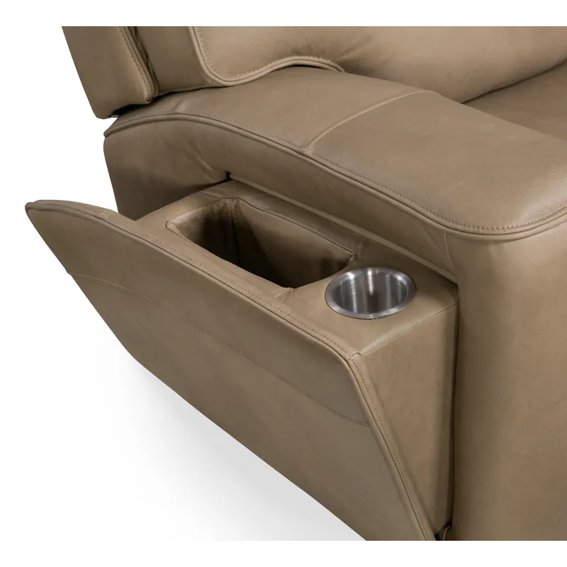 Hooker Ready-Made Upholstery Riverton Power Sofa with Power Headrest and Lumbar
