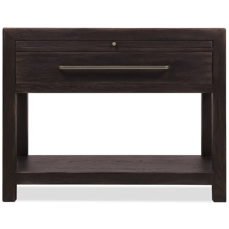 Driftwood One-Drawer Nightstand with Stone