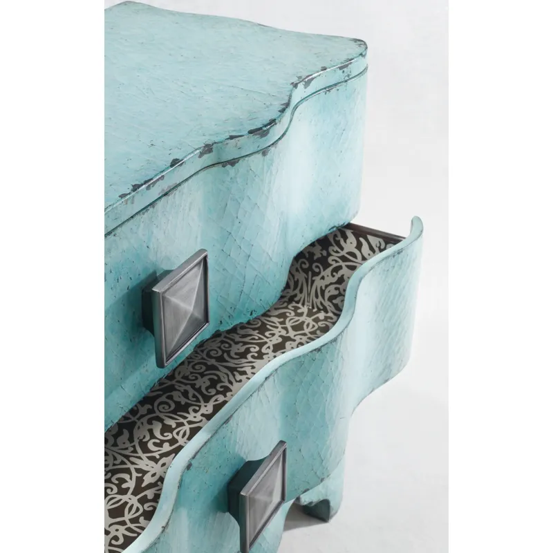 Turquoise Crackle Chest